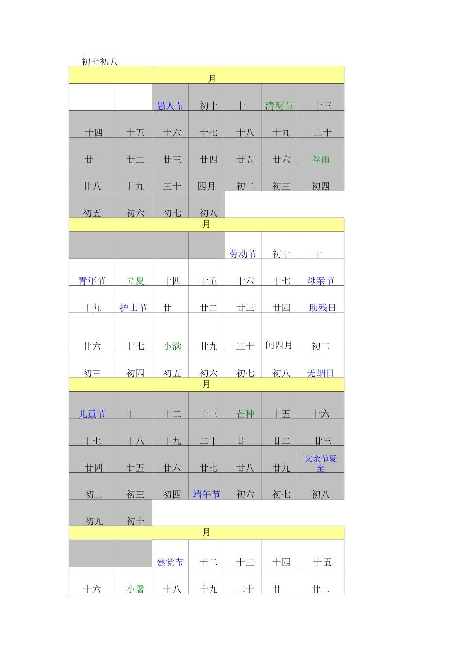 2020年至2025年日历_第2页