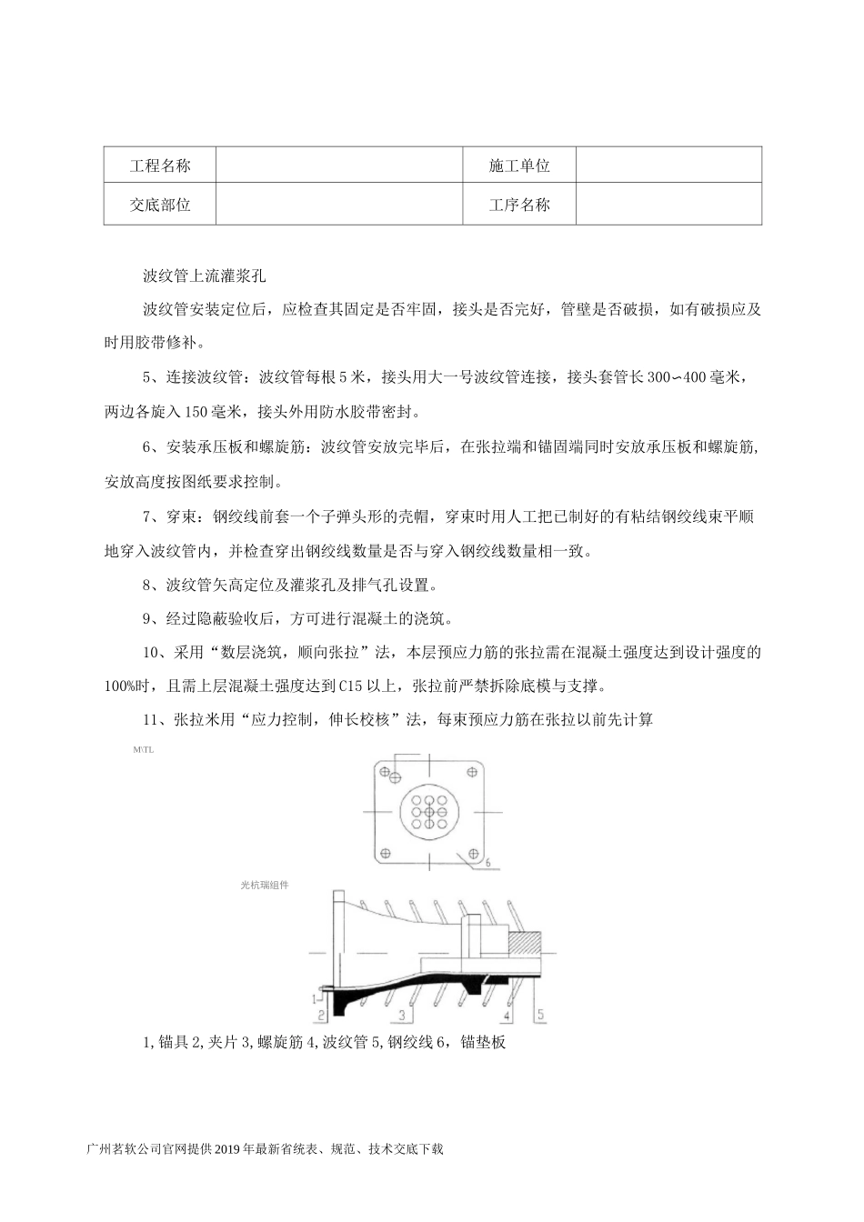 25有粘结预应力技术交底记录_第2页