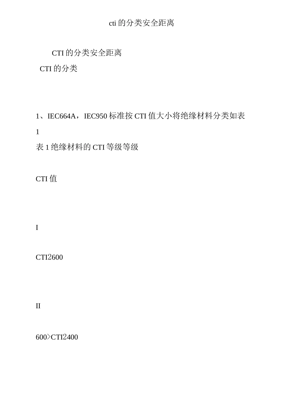 cti的分类安全距离_第1页