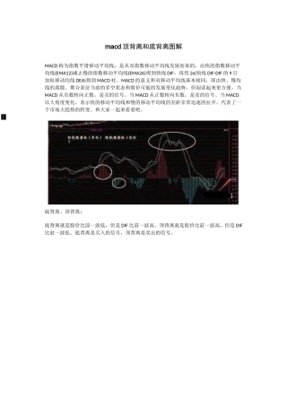 macd顶背离和底背离图解
