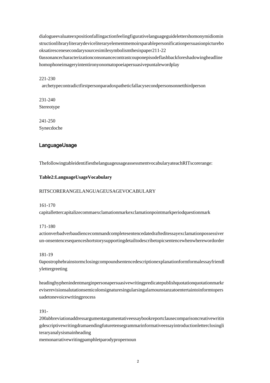 MAP考试官方高频词汇表_第2页