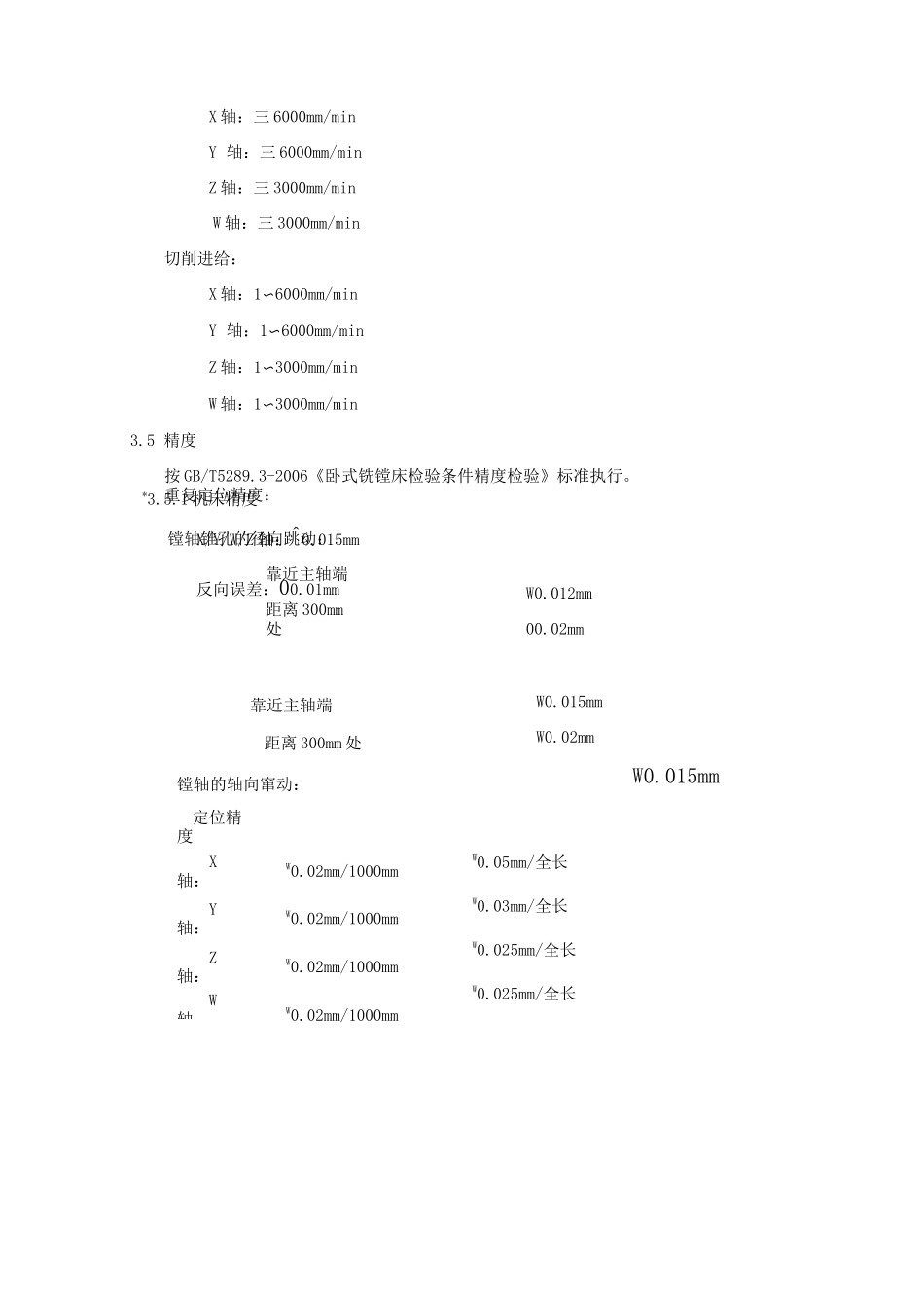 Φ160数控落地镗铣床技术规格_第2页