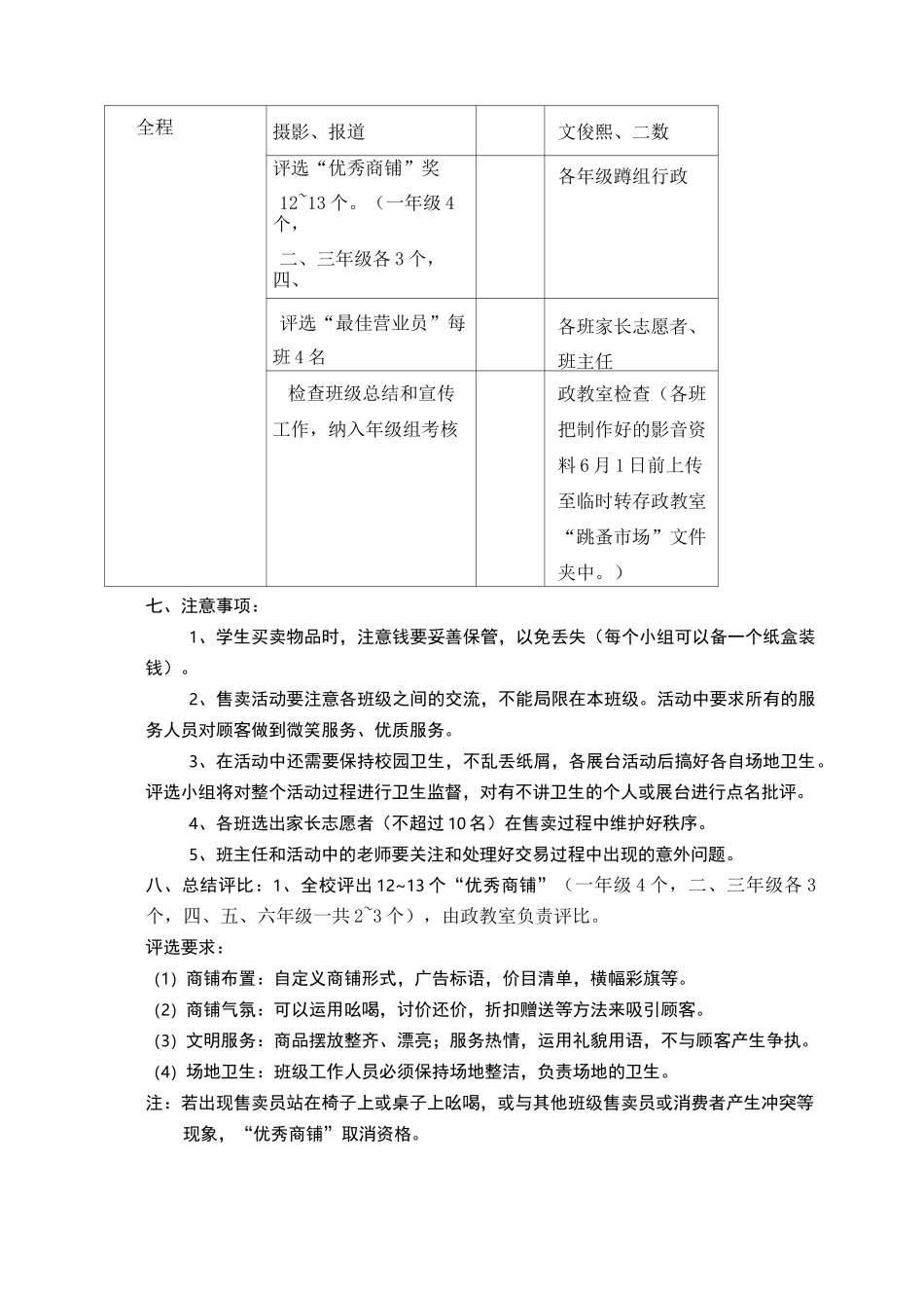“跳蚤市场”活动方案_第3页