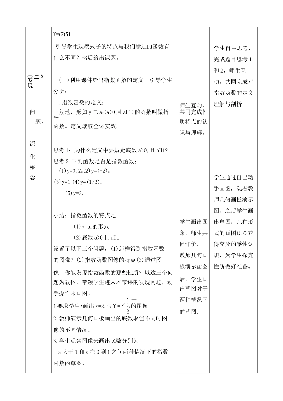 《指数函数的图象与性质》教学设计_第2页