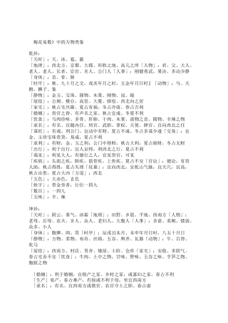 《梅花易数》中的万物类象