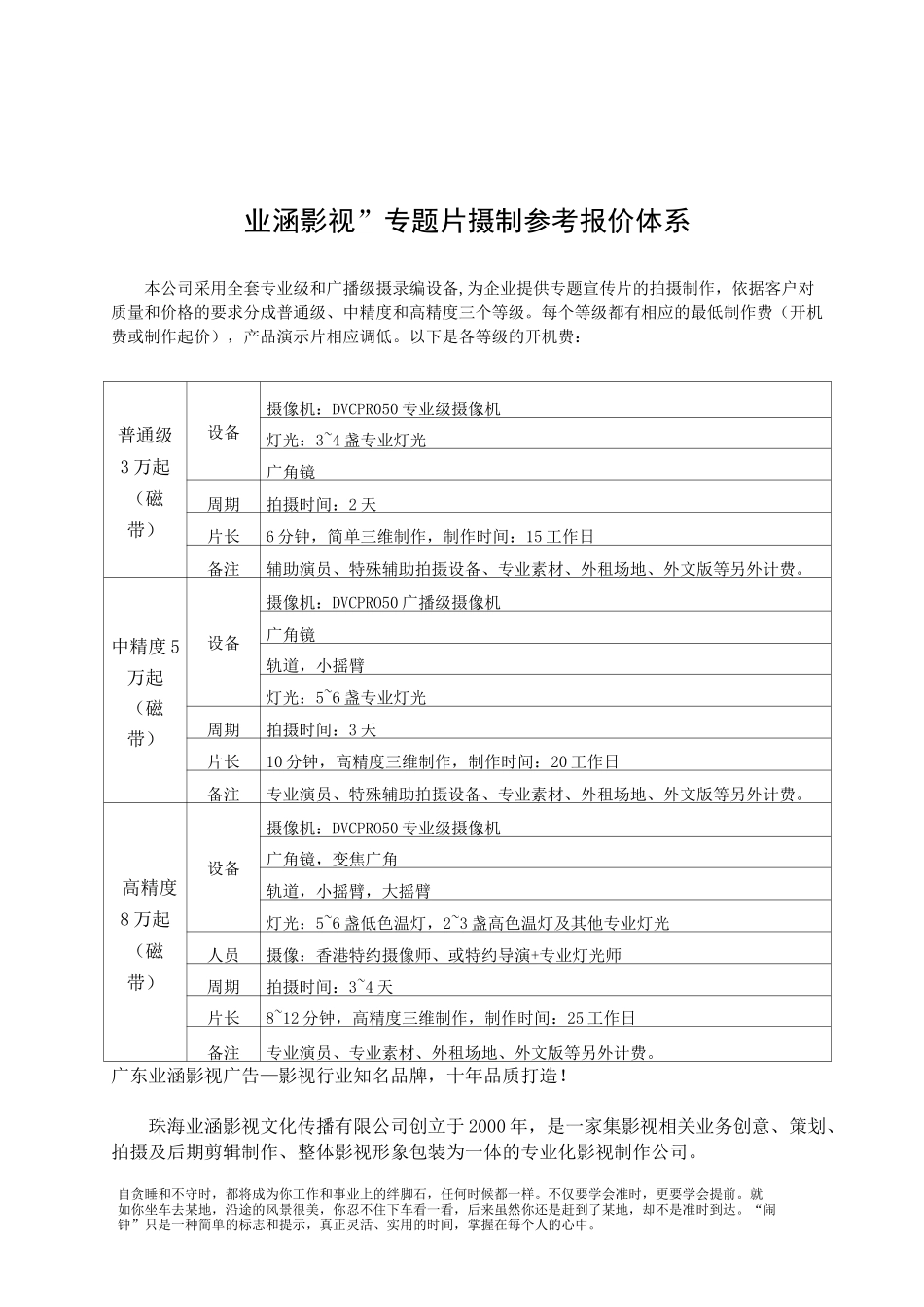 专题片制作报价_第1页
