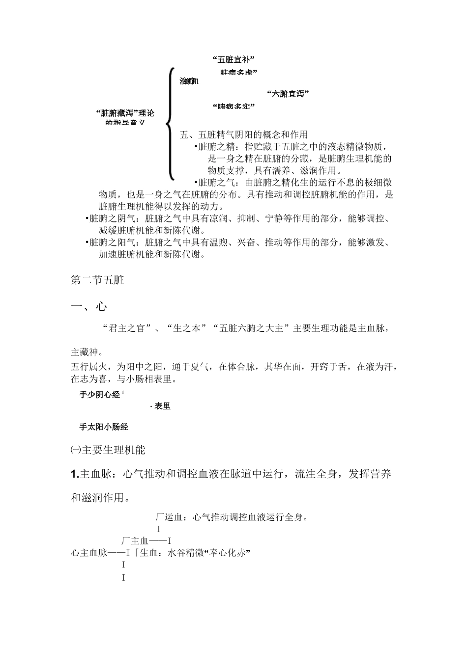 中医基础理论总结-第二章 藏象_第3页