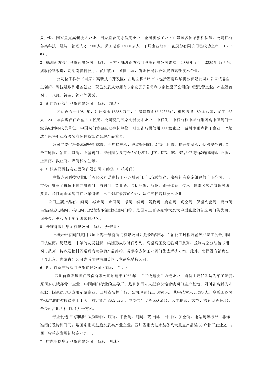中国十大阀门品牌排行榜_第3页