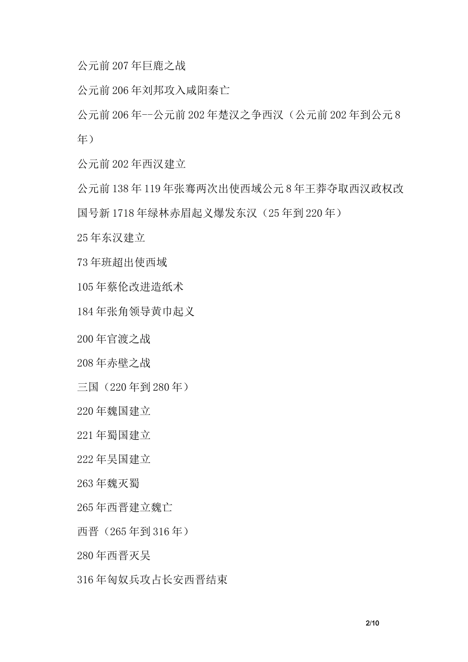 中国历代王朝表_第2页