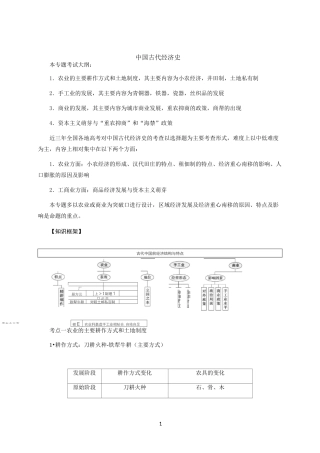 中国古代经济史