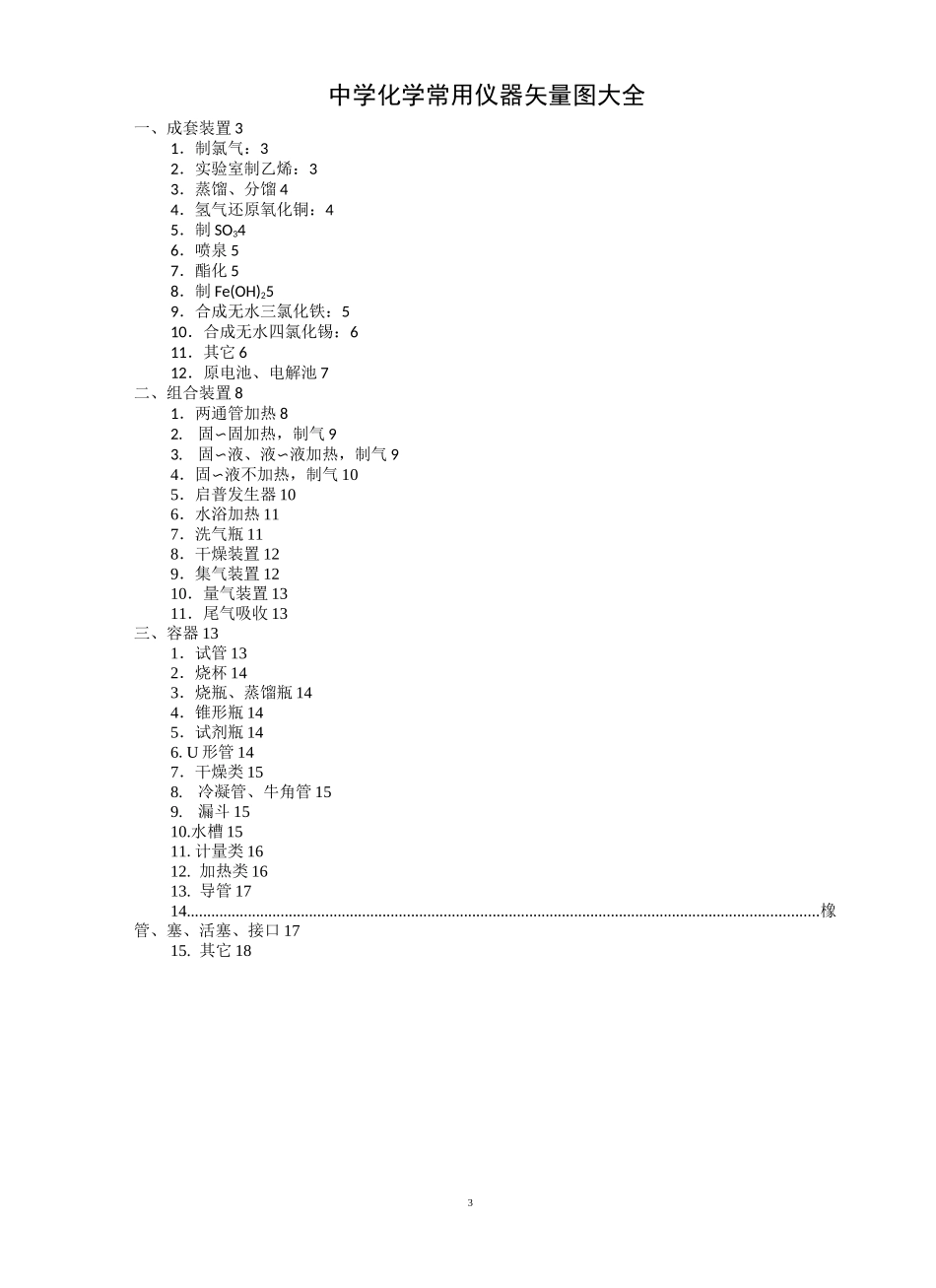 中学化学常用仪器矢量图大全_第3页