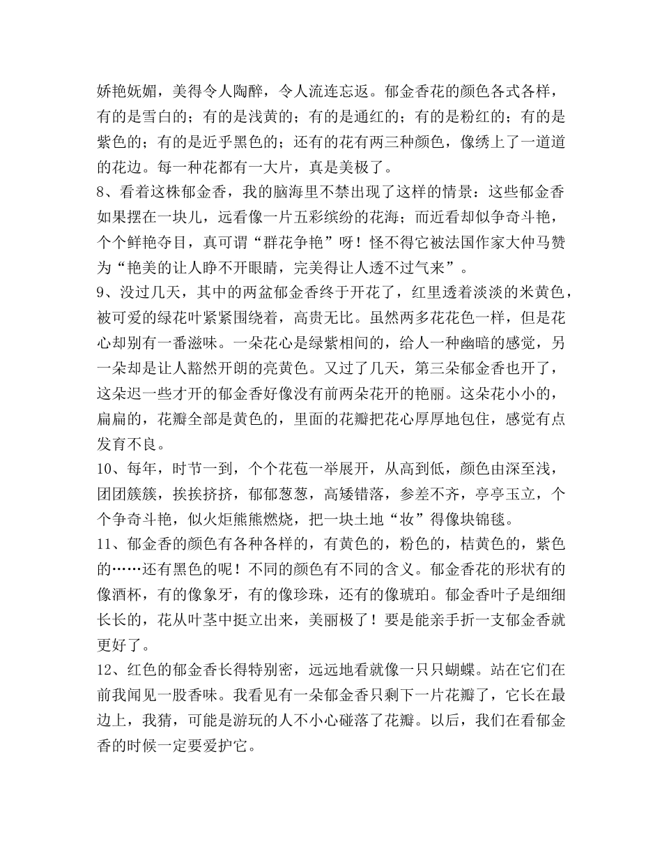 描写郁金香的好段 _第2页