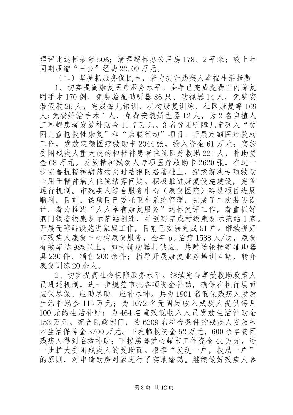 XX年残联工作总结和XX年工作要点_第3页