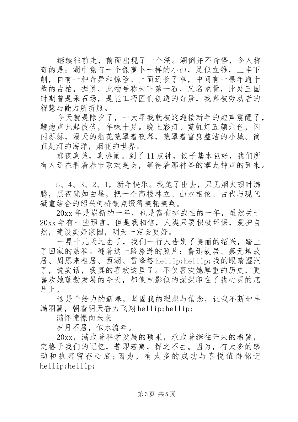 新年感悟的演讲稿_第3页