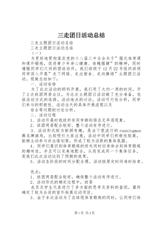三走团日活动总结 (3)