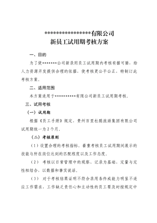 试用期员工考核办法 (2)