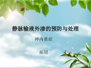 药物外渗的处置