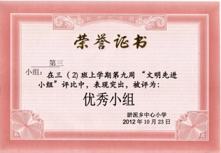 荣誉证书、奖状打印模板