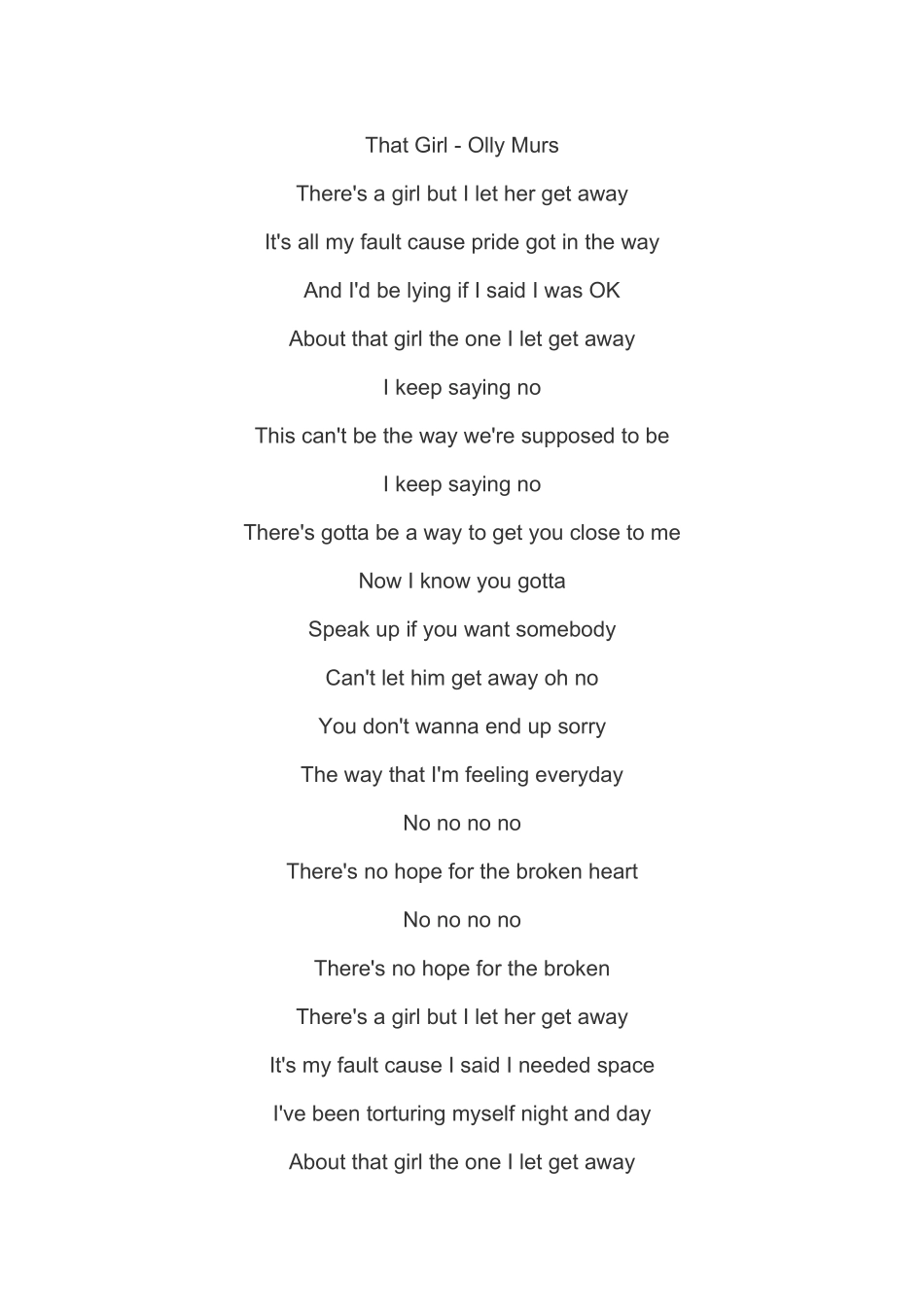 that girl歌词_第1页