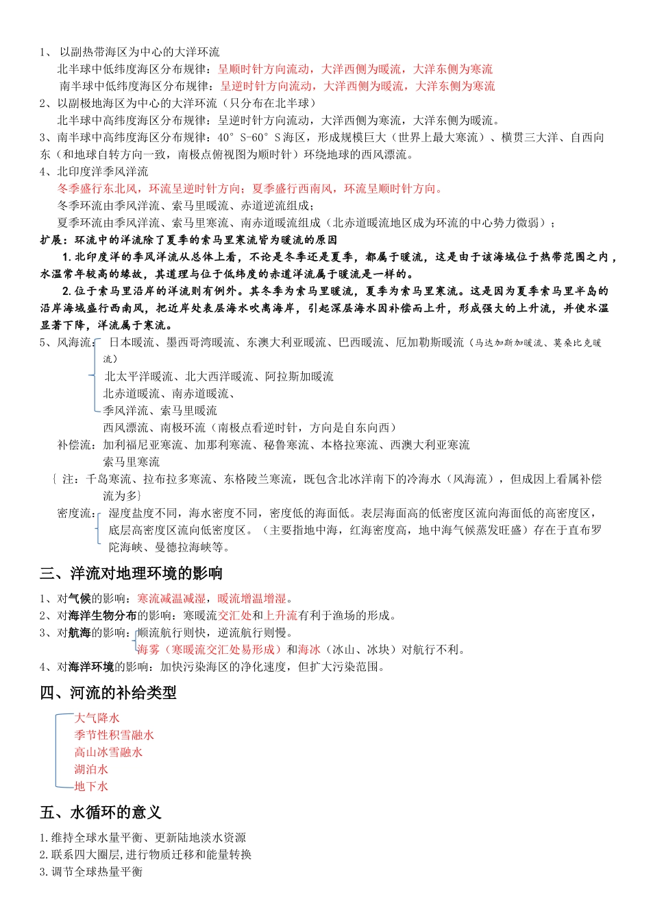 高中地理洋流总结_第2页