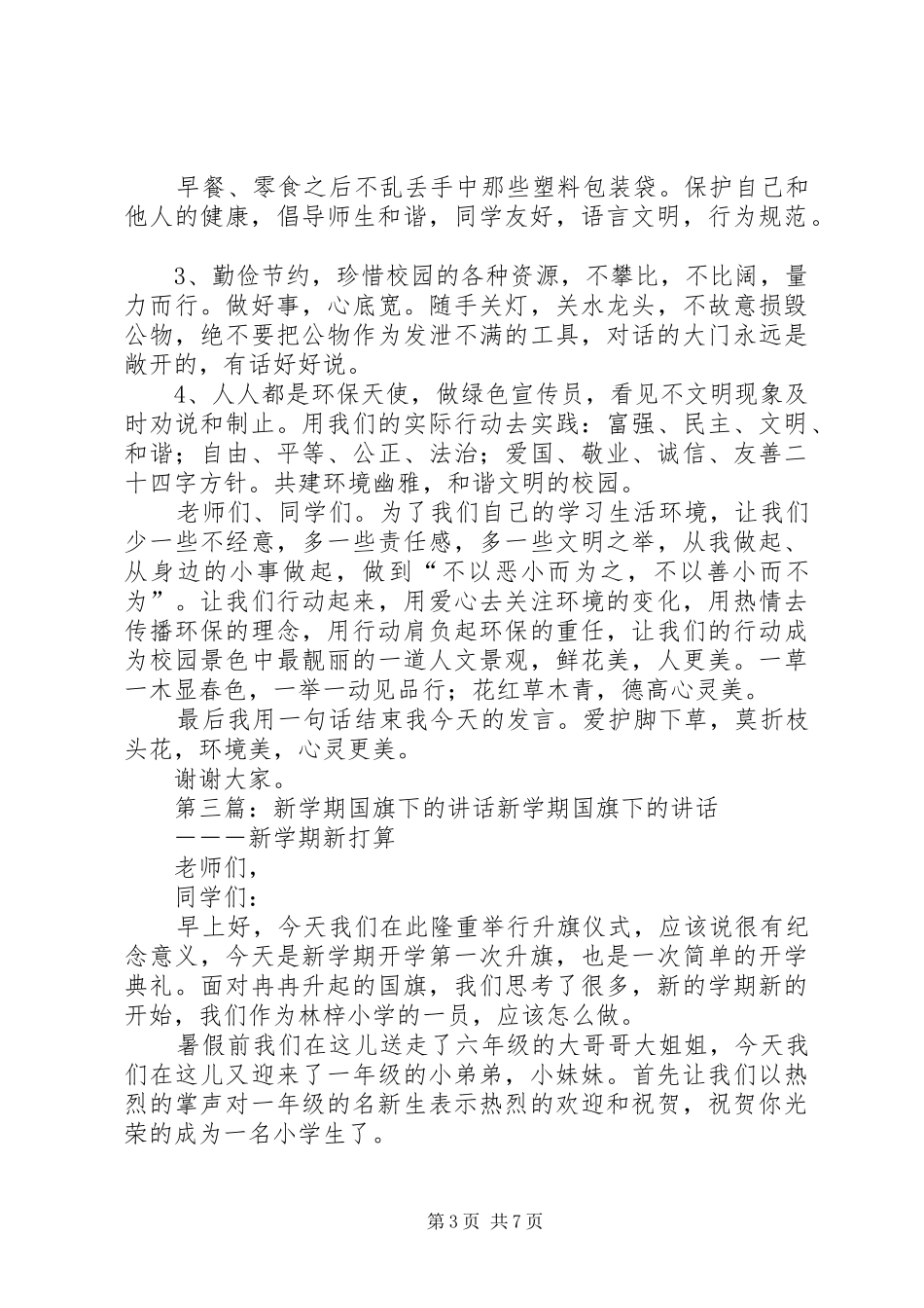 国旗讲话：新年是一个下决心的时刻_第3页