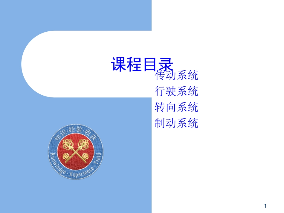 汽车构造-底盘介绍_第1页