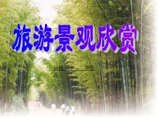 旅游景观欣赏的方法
