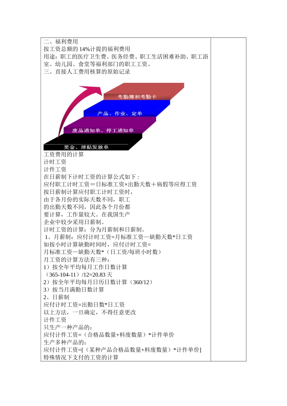 2018《成本会计》第四章要素费用的核算教案_第3页