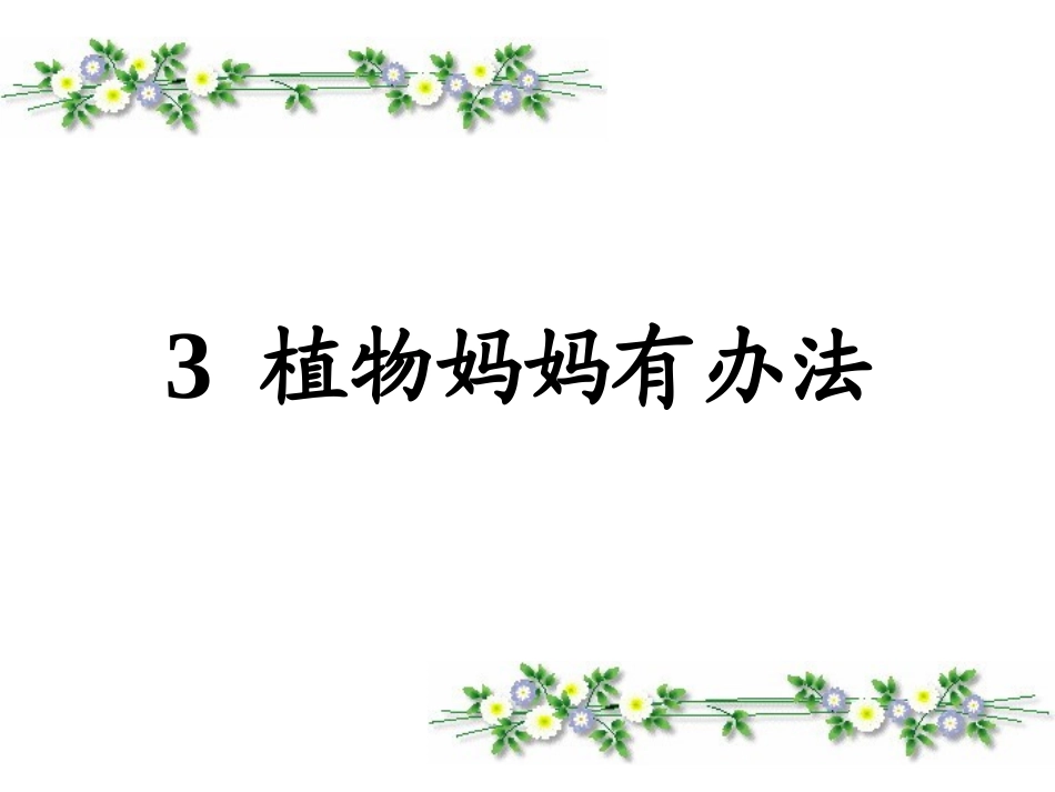 部编版二年级语文上册《植物妈妈有办法》课件_第1页