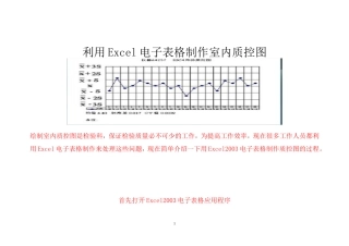 Excel绘制标准质控图教程