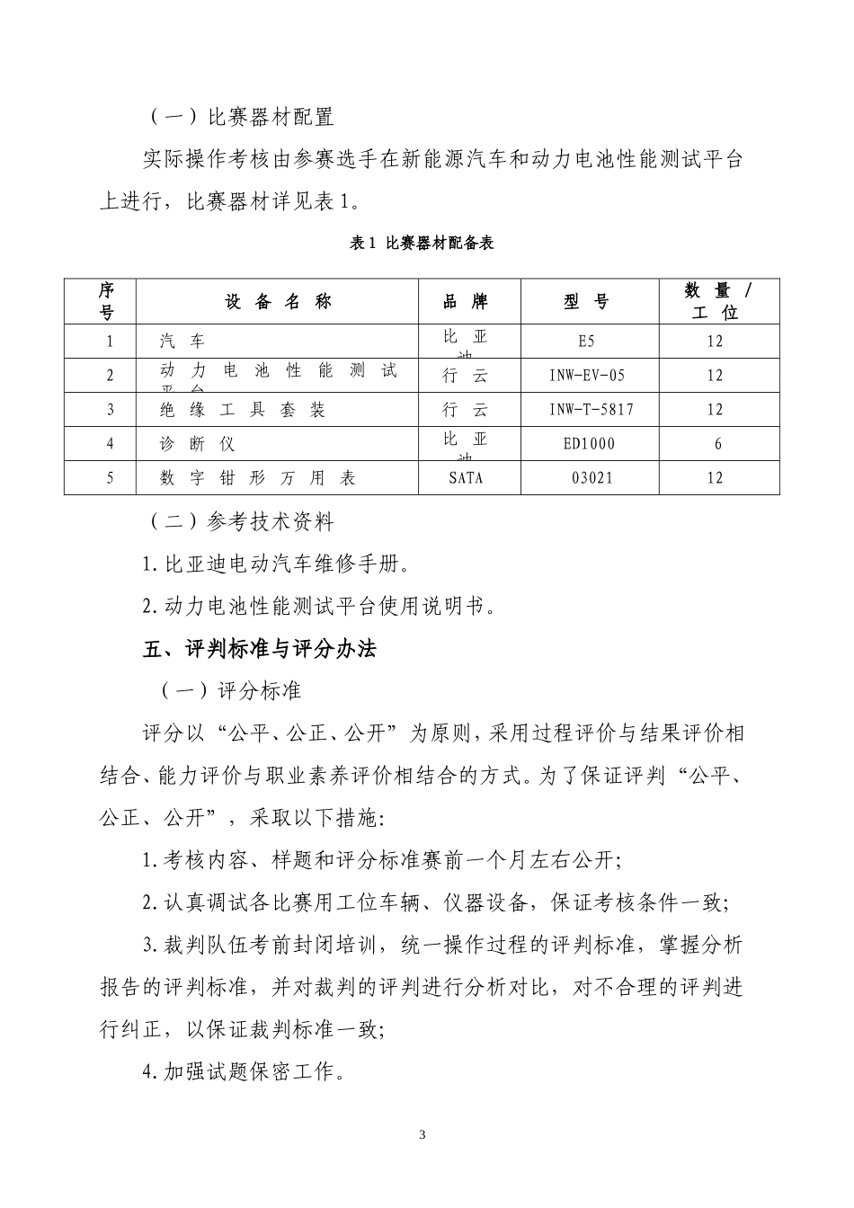 清华行云杯新能源汽车知识与技能大赛规程_第3页