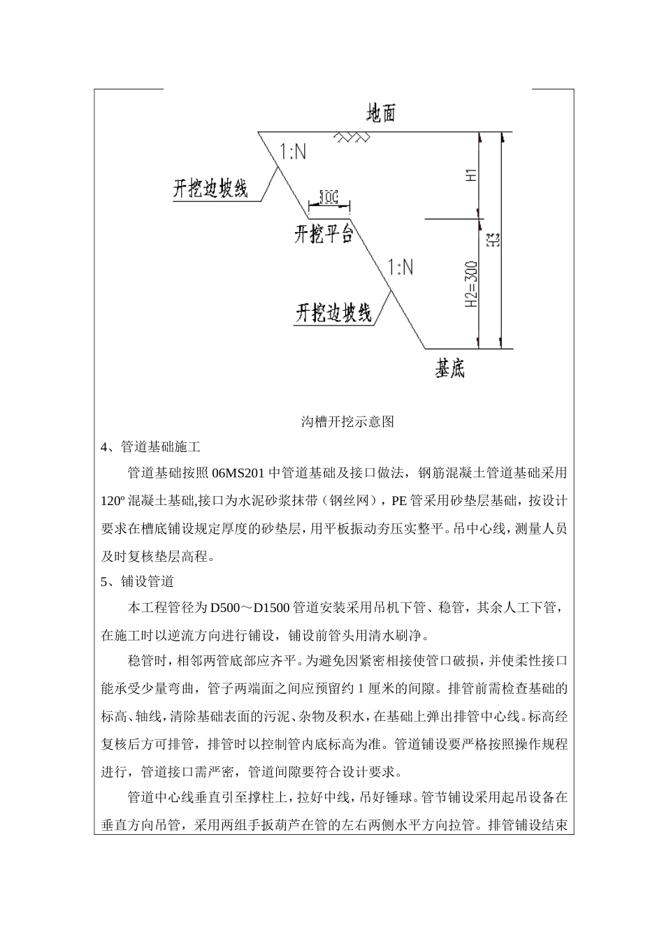 雨污水管道工程施工技术交底_第2页