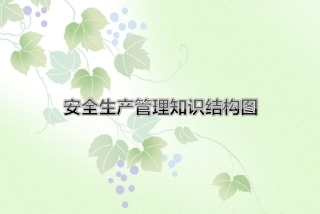 注册安全工程师管理知识结构图