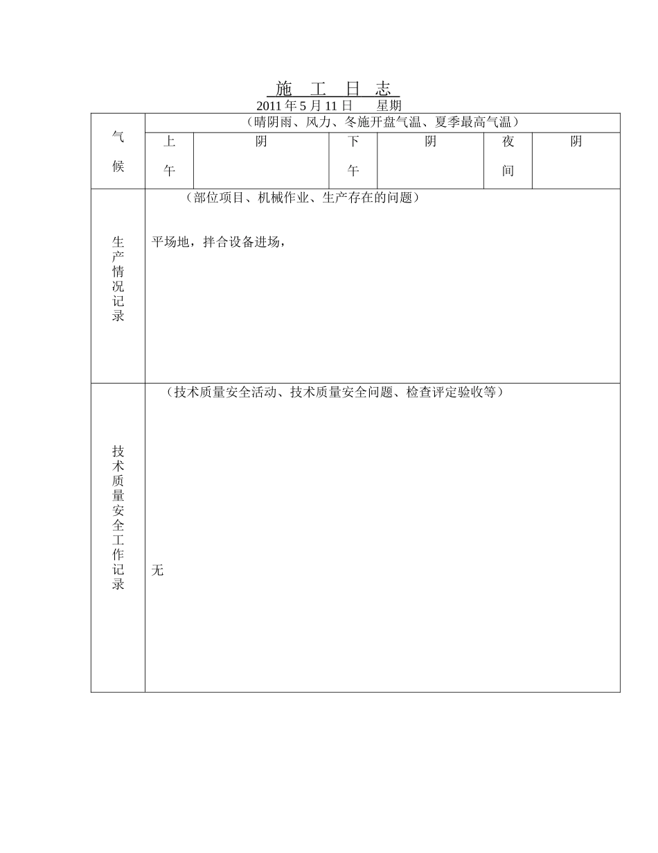 市政公路工程施工日志_第3页