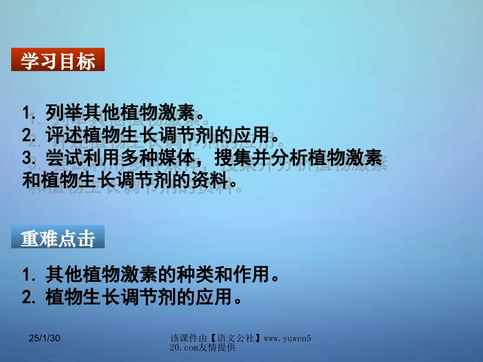 【人教版】必修三生物：3.3《其他植物激素》优秀ppt课件_第2页
