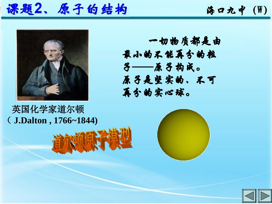 人教版九年级化学课题2《原子的结构》课件_第3页