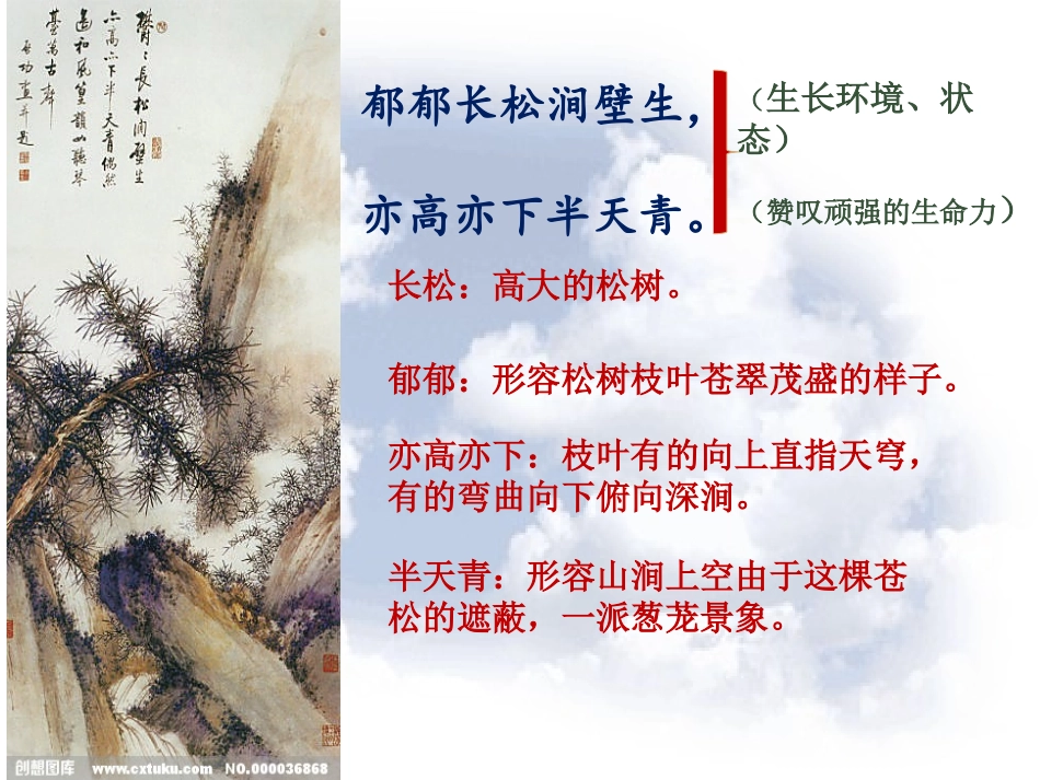 题长松图课件_第3页