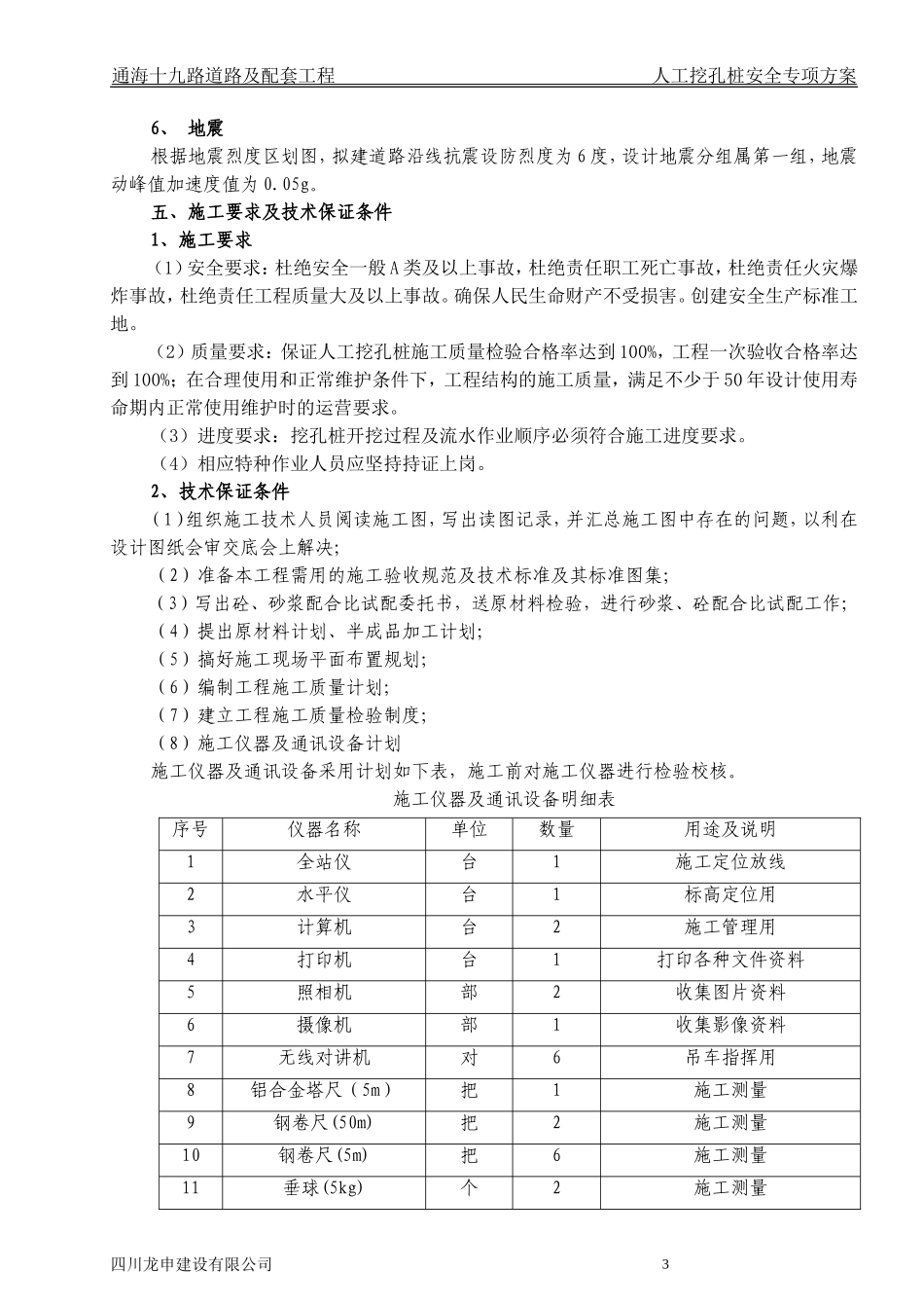 人工挖孔桩安全专项施工方案(专家意见修改)_第3页