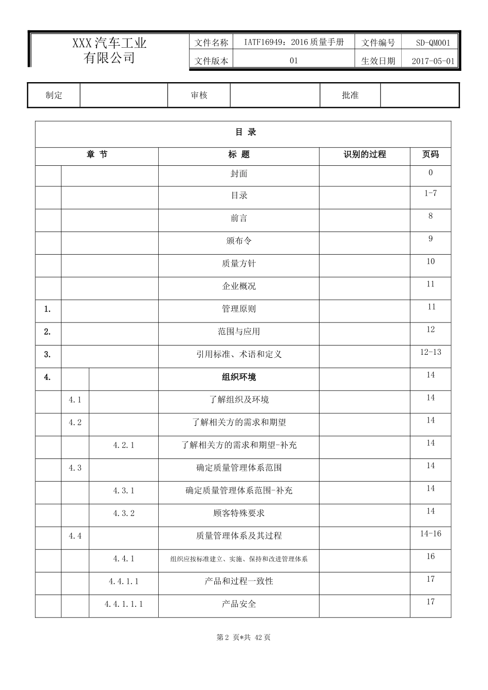 IATF16949质量手册_第2页