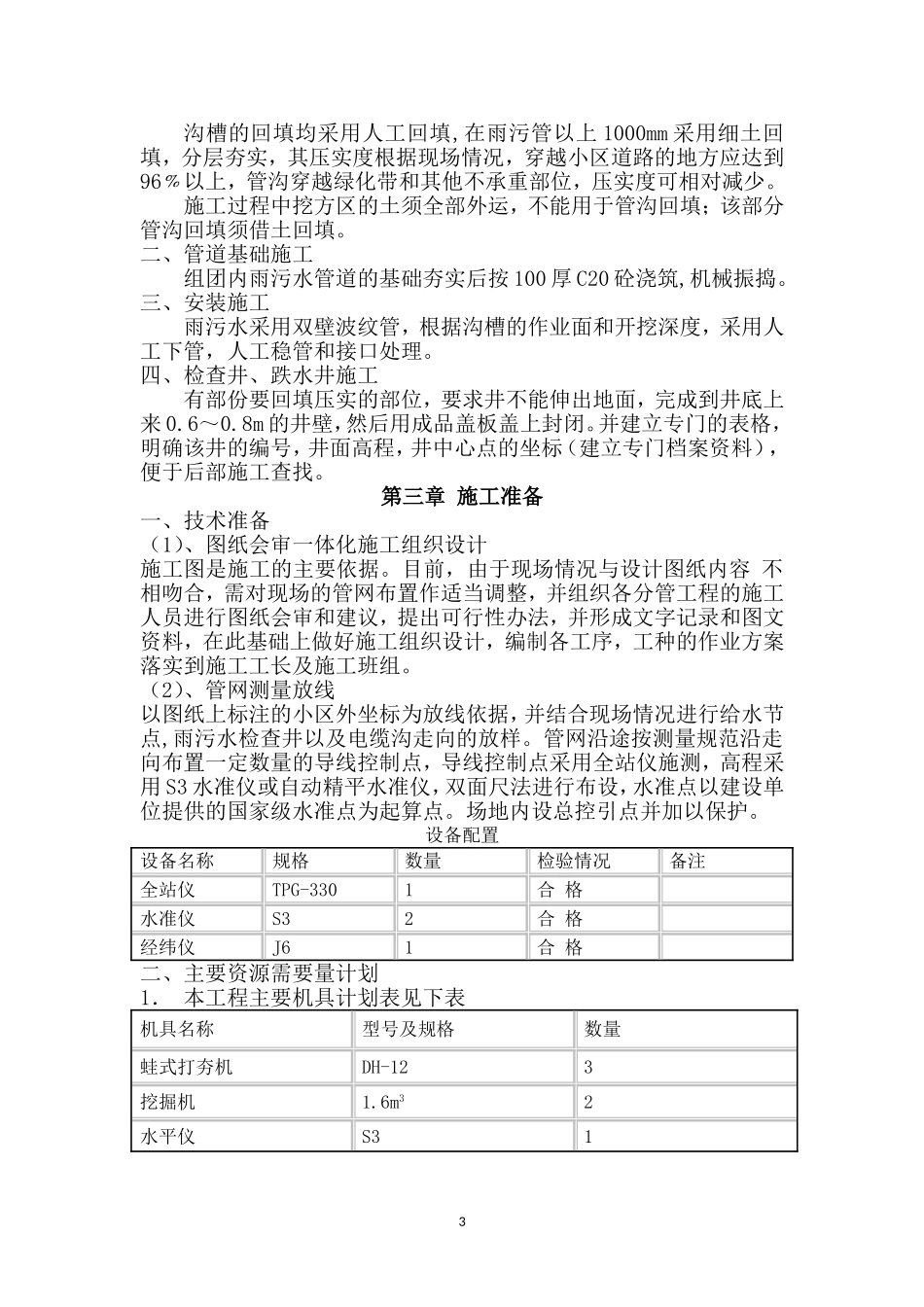 室外综合管网施工方案_第3页