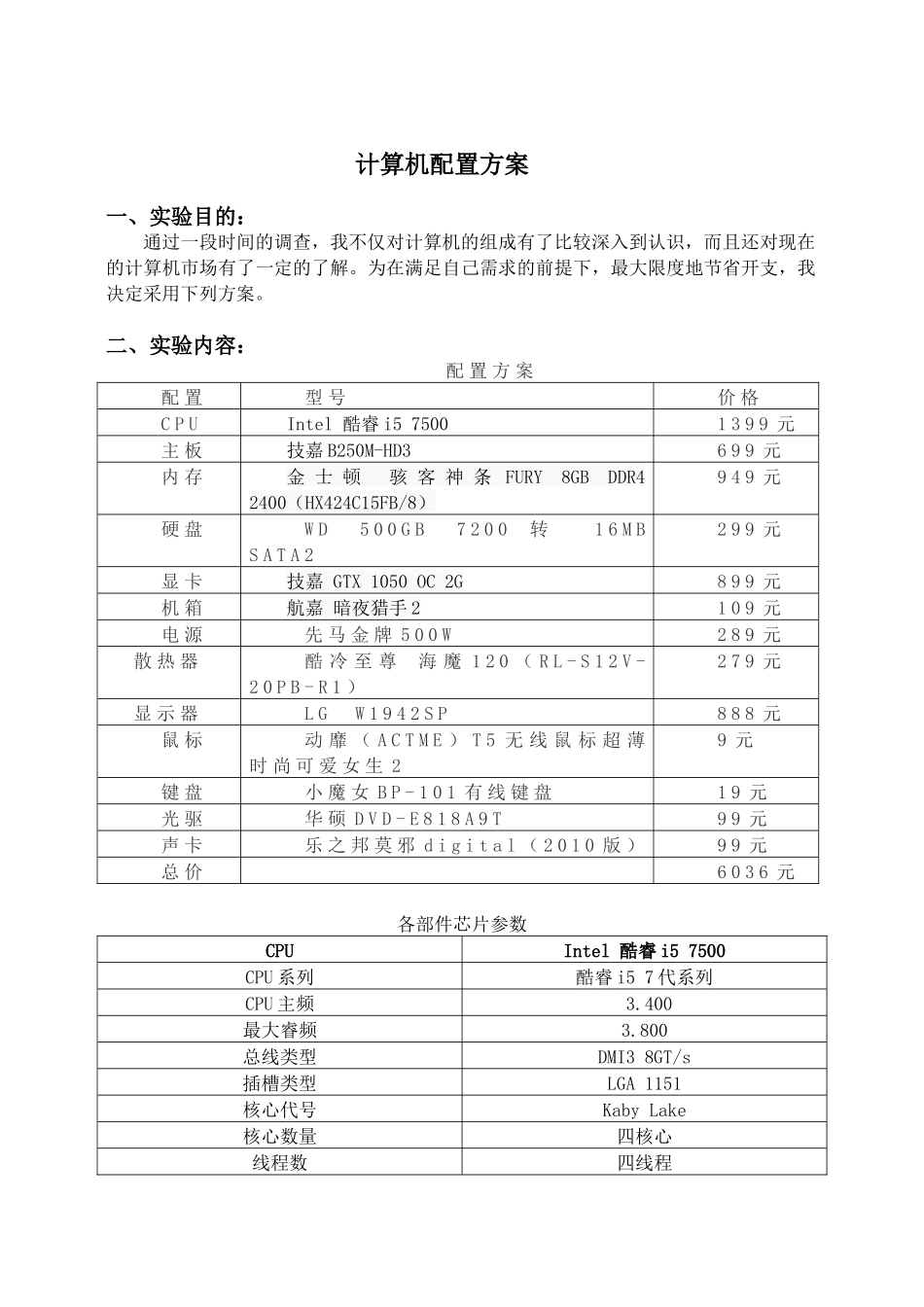 计算机配置方案_第1页