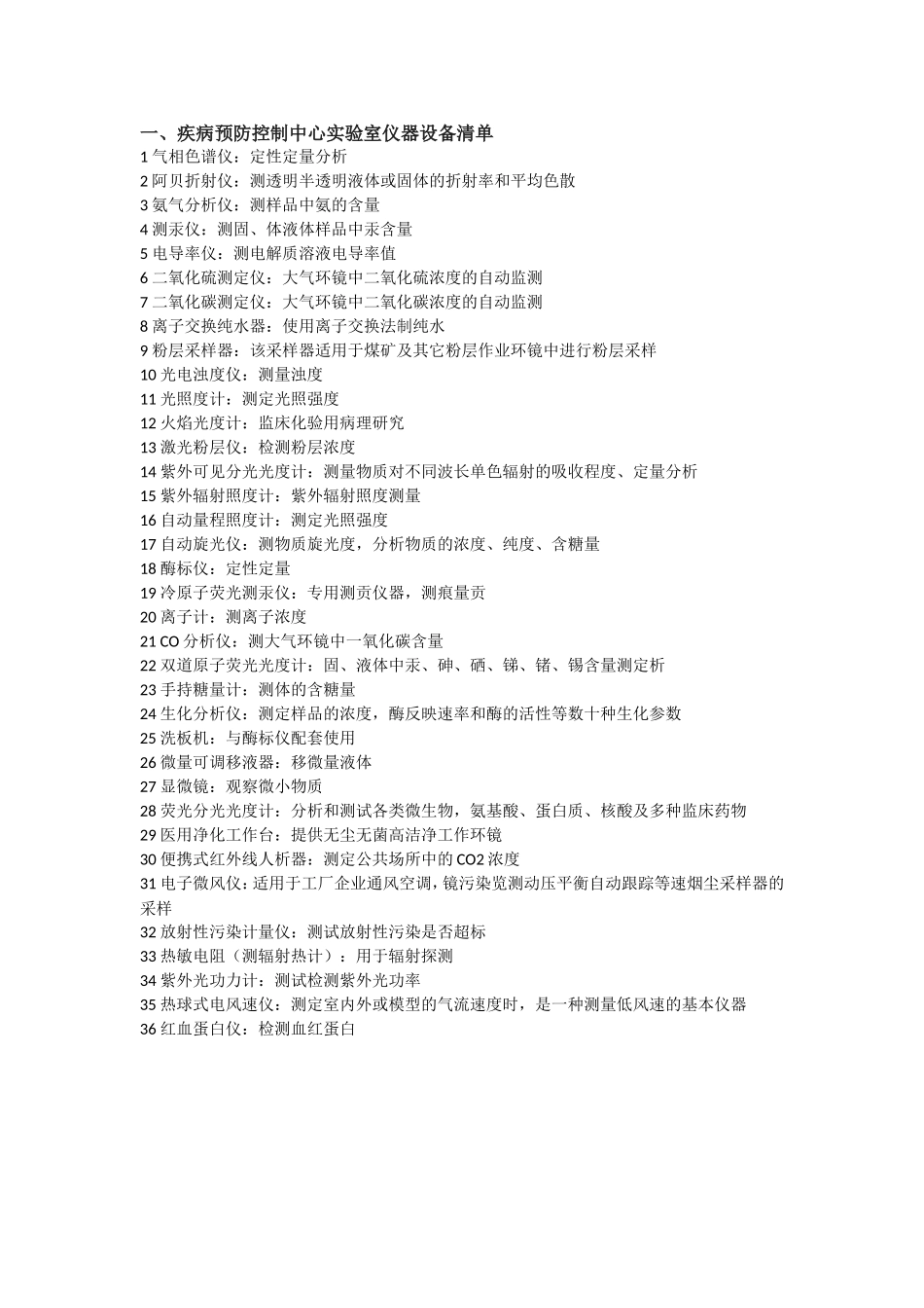 常见实验室仪器设备清单!(附实验室图)_第1页