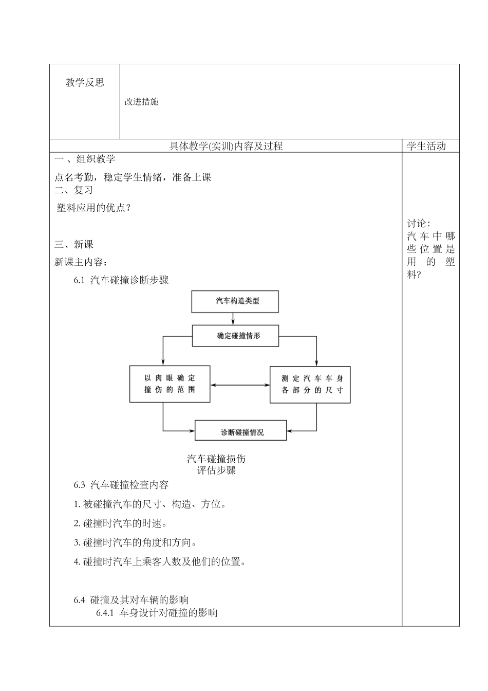 汽车钣金 教案 下_第3页
