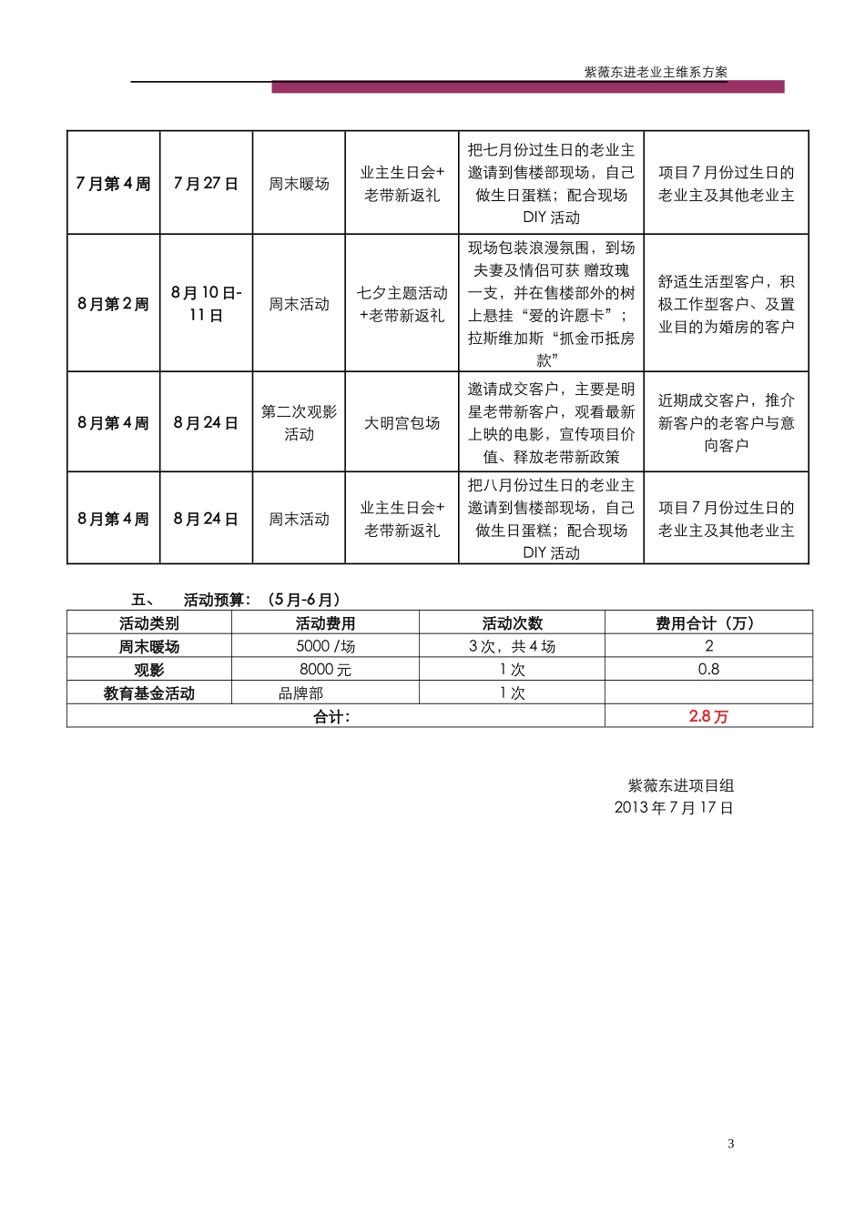 房地产老业主维系方案_第3页