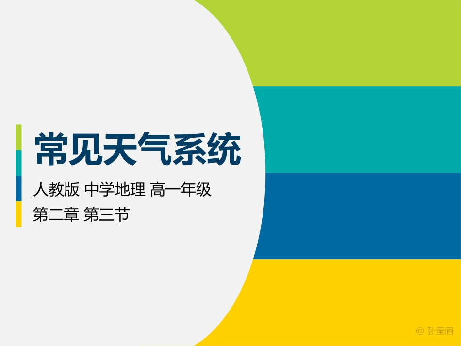 常见天气系统公开课_第1页