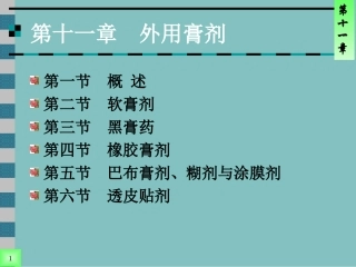 医院常见药物介绍——第11章_外用膏剂