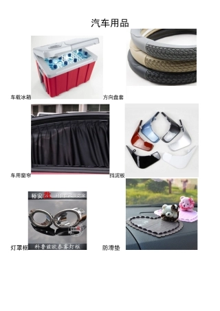 汽车用品大全(附有图片)