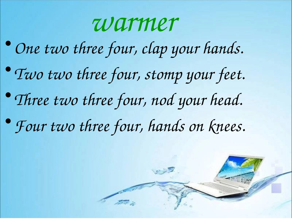 剑桥少儿英语KB2 第四单元  unit4_第2页