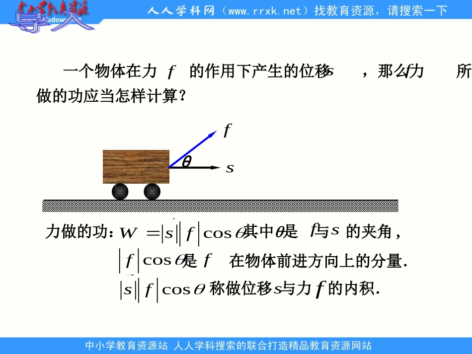 中职数学基础模块下册《平面向量的内积》ppt课件1_第2页