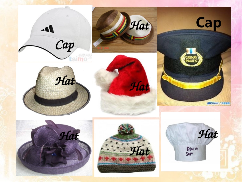 各类服饰的英文表达_第3页